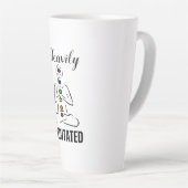 Heaviläre Meditation Chakra Meditation Latte Tasse (Rechte Ecke)