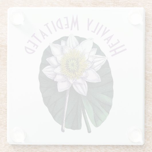 Heavily Meditated Funny Louts Glasuntersetzer (Rückseite)