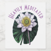 Heavily Meditated Funny Louts Weinetikett (Einzelnes Label)