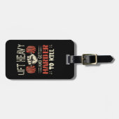 Heavy abheben und schwerer zu töten gepäckanhänger (Vorderseite horizontal)