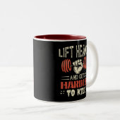 Heavy abheben und schwerer zu töten zweifarbige tasse (VorderseiteRechts)