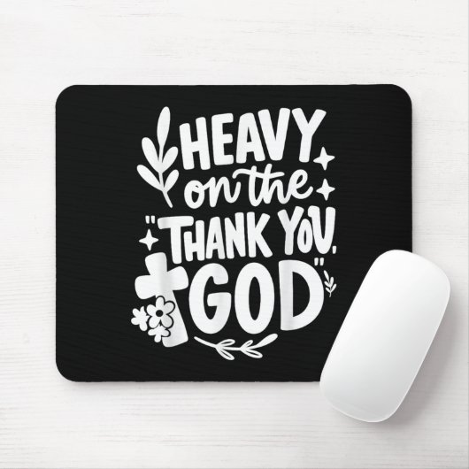 Heavy auf dem Dankeschön Gott Retro Mousepad (Mit Mouse)