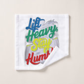 Heavy, Bleibe Humble Badhandtuch Set (Waschlappen)