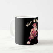 Heavy Christmas Rock Santa Kaffeetasse (Vorderseite Links)