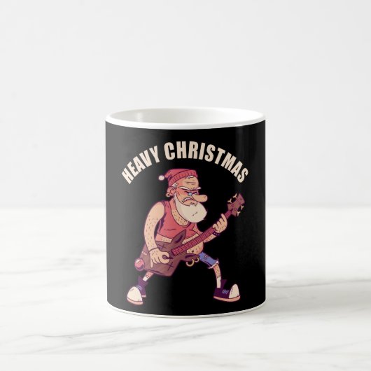 Heavy Christmas Rock Santa Kaffeetasse (Mittel)