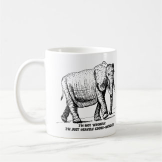 Heavy Cross-Hatched Elephant Kaffeetasse
