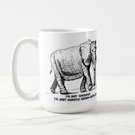 Heavy Cross-Hatched Elephant Kaffeetasse