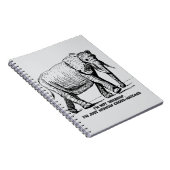 Heavy Cross-Hatched Elephant Notizblock (Rechte Seite)