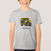Heavy Dump Truck Illustration – Industrial Power M Tri-Blend Shirt (Vorderseite)