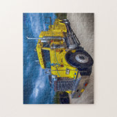 Heavy Duty Big Rig Yellow Semi Truck Puzzle (Vertikal)