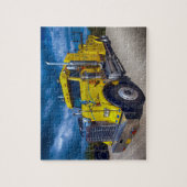 Heavy Duty Big Rig Yellow Semi Truck Puzzle (Vertikal)