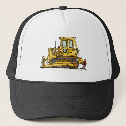 Heavy Duty Bulldozer Dirt Mover Construction Hats Truckerkappe (Vorderseite)