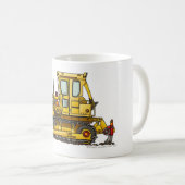 Heavy Duty Bulldozer Dirt Mover Construction Mugs Kaffeetasse (VorderseiteRechts)