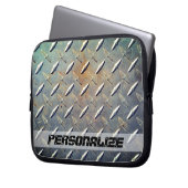 Heavy Duty Diamond Plate Steel Custom Graphic Laptopschutzhülle (Vorderseite Links)