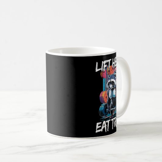 Heavy Eat Müll Gewichtheben Bodybuilding Gy Kaffeetasse (VorderseiteRechts)