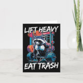 Heavy Eat Müll Gewichtheben Bodybuilding Gy Karte (Vorderseite)