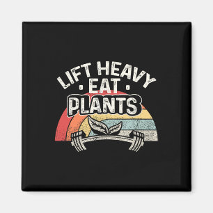 Heavy-Eat-Pflanze Aufziehen Veganer Bodybuilding F Magnet