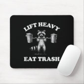Heavy Eat Trash Gewicht Lifting Funny Workout Mousepad (Mit Mouse)