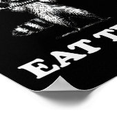Heavy Eat Trash Gewicht Lifting Funny Workout Poster (Ecke)