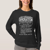 Heavy equipment operator a person who solves  Exca T-Shirt (Vorderseite)