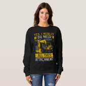 Heavy Equipment Operator Backhoe Operator Men 11 Sweatshirt (Vorne ganz)