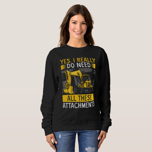 Heavy Equipment Operator Backhoe Operator Men 11 Sweatshirt (Vorne ganz)