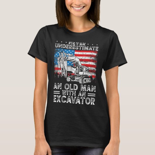 Heavy Equipment Operator Backhoe Operator Men 8 T-Shirt (Vorderseite)