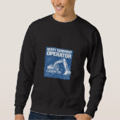 Heavy Equipment Operator Blueprint Sweatshirt (Vorderseite)