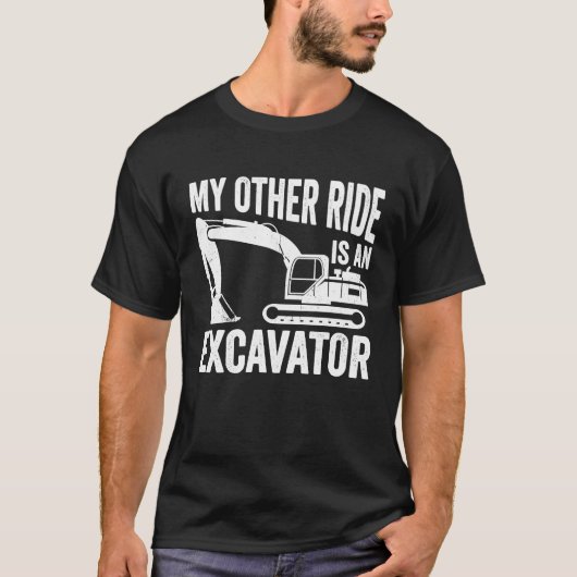 Heavy Equipment Operator Excavator T-Shirt (Vorderseite)