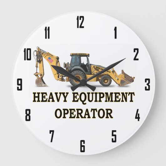 HEAVY EQUIPMENT OPERATOR GROßE WANDUHR (Vorderseite)