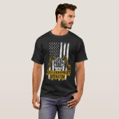 Heavy Equipment Operator US Flag T-Shirt (Vorne ganz)