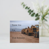 Heavy Equipment Vielen Dank Postcard Postkarte (Stehend Vorderseite)