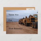 Heavy Equipment Vielen Dank Postcard Postkarte (Vorne/Hinten)
