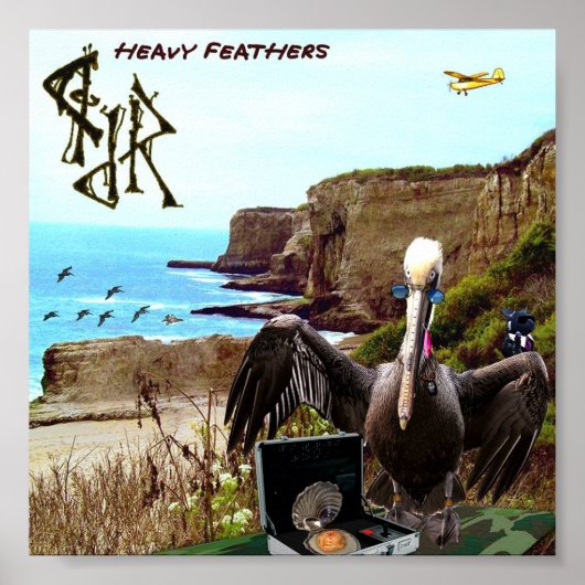 "Heavy Feathers" von Jason T. Reimche Poster (Vorne)
