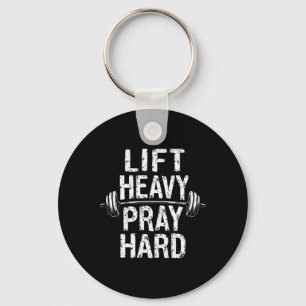 Heavy Gebet Hard Jesus Gym Weightlifter Deadli Schlüsselanhänger