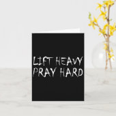 Heavy Gebet harte Fitness Bodybuilding Jesus Fa Karte (Gelbe Blume)