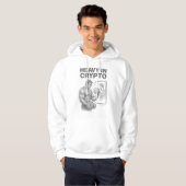 Heavy In Crypto Bitcoin Crypto Händler Skizze Hoodie (Vorne ganz)
