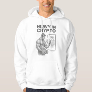 Heavy In Crypto Bitcoin Crypto Händler Skizze Hoodie
