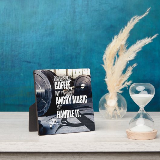 Heavy Inspiration - Kaffee und graue Musik Fotoplatte (InSitu)