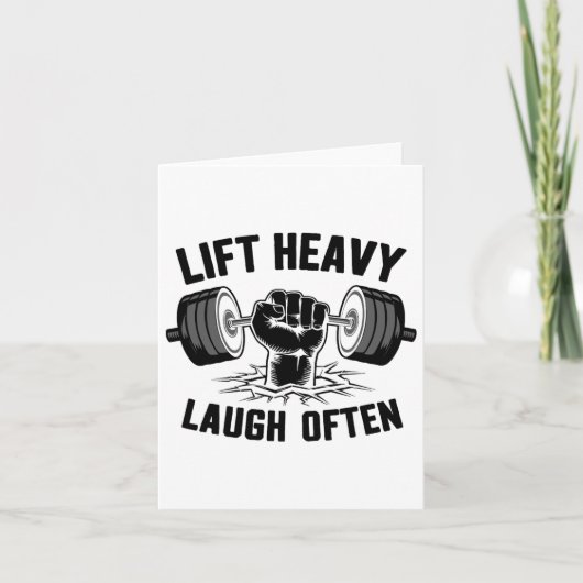 Heavy Lgh Hub Oft Weightlifter Bodybuilding B Karte (Vorderseite)
