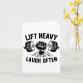 Heavy Lgh Hub Oft Weightlifter Bodybuilding B Karte (Gelbe Blume)