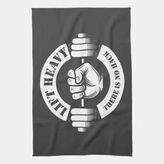 Heavy Lift Es gibt keinen Hack Geschirrtuch (Vertikal)