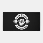 Heavy Lift Es gibt keinen Hack Schreibtischunterlage (Vorderseite)