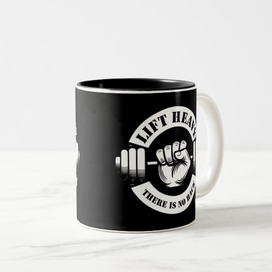 Heavy Lift Es gibt keinen Hack Zweifarbige Tasse (VorderseiteRechts)