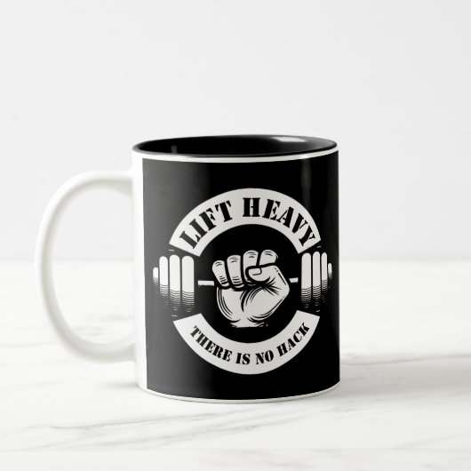 Heavy Lift Es gibt keinen Hack Zweifarbige Tasse (Links)