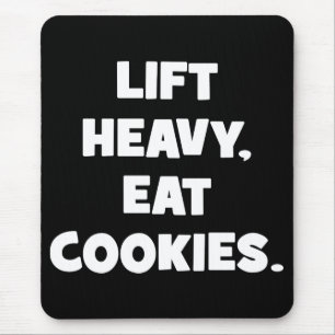 Heavy Lift, esst Cookies - Funny - Neuheit Workout Mousepad