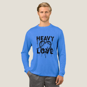 Heavy Love - Triefendes Herz & Ketten Gothic Stree Tri-Blend Shirt