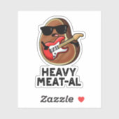 Heavy Meat al Funny Meat Steak Pun Aufkleber (Blatt)