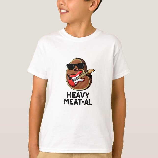 Heavy Meat al Funny Meat Steak Pun T-Shirt (Vorderseite)