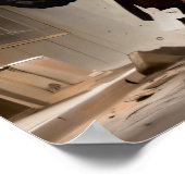 Heavy mech in aggressiver Haltung Poster (Ecke)